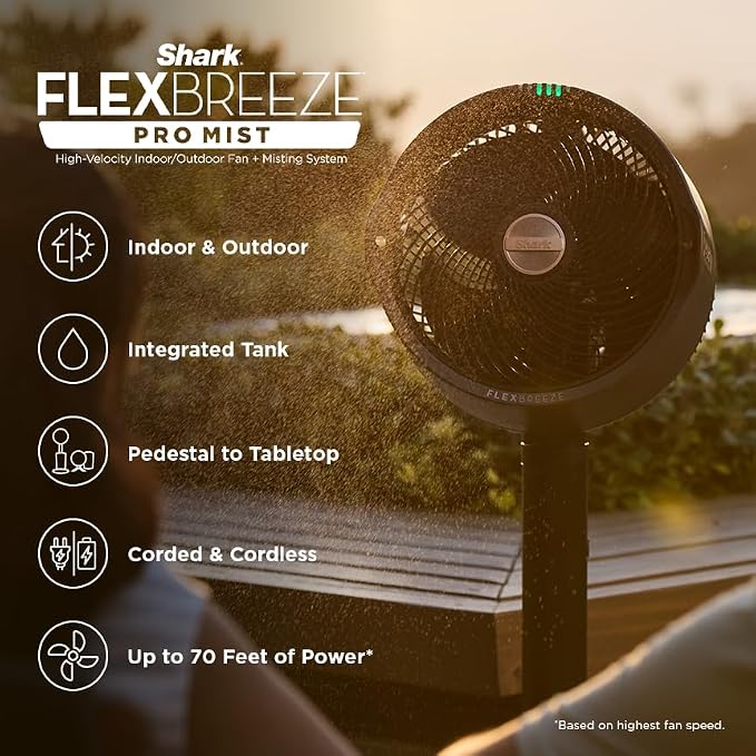 PORTABLE MISTING FAN WITH TANK