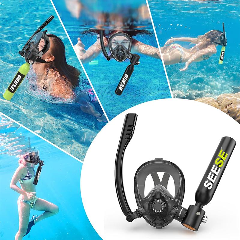 Diving Mask With Scuba Tank