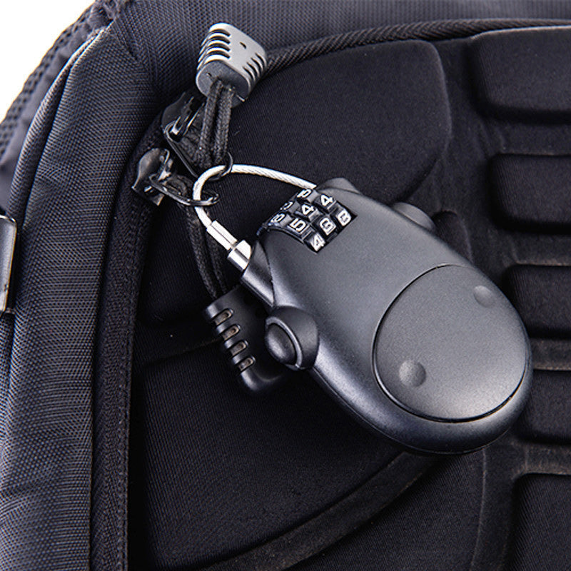 🔐 Cute Cow Retractable Cable Lock - 3-Digit Combination Security Lock for Luggage, Bikes, Bags & More