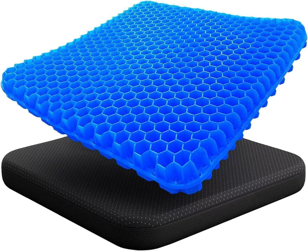 🔥 Honeycomb Cooling Gel Seat Cushion | Pressure Relief & Non-Slip for Office/Car/Wheelchair