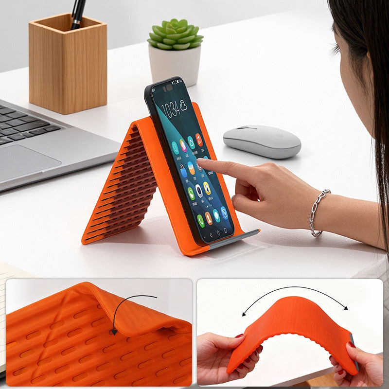 ⏰ Limited Stock! ✨ Rollable Silicone Phone & Tablet Stand🚀 Hot Deal!
