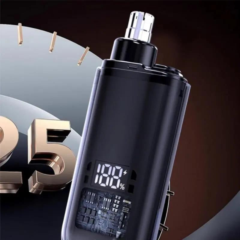 ✂️ Portable Electric Nose Hair Trimmer with LED Displayg🧔