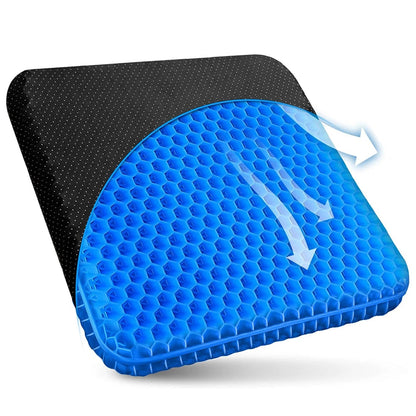 🔥 Honeycomb Cooling Gel Seat Cushion | Pressure Relief & Non-Slip for Office/Car/Wheelchair