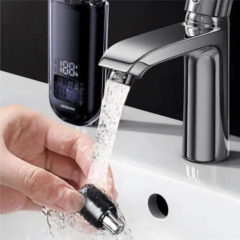 ✂️ Portable Electric Nose Hair Trimmer with LED Displayg🧔