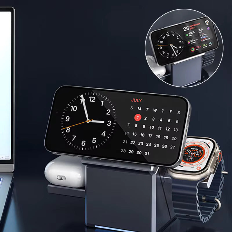 🔋 Foldable MagSafe Wireless Charger Dock - 3-in-1 Fast Charging Station for Multiple Devices⚡