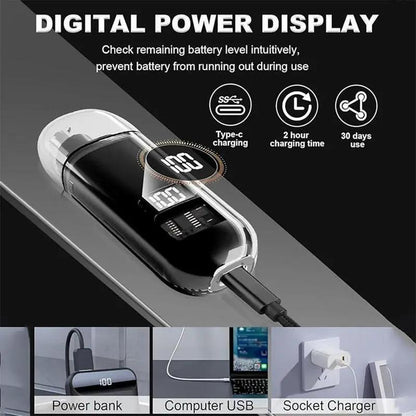 ✂️ Portable Electric Nose Hair Trimmer with LED Displayg🧔