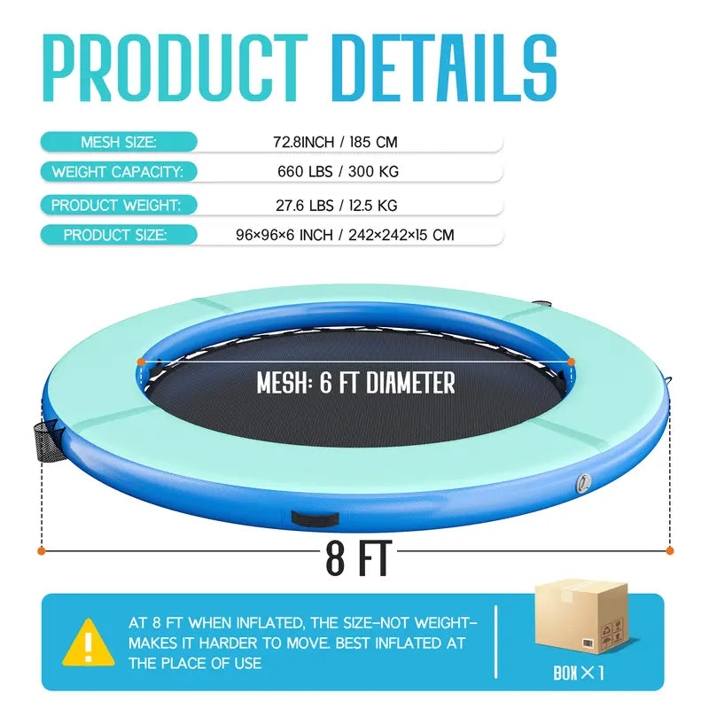 Inflatable Water Hammock Round Floating Ring