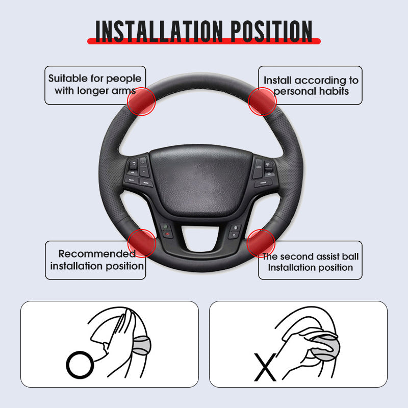 🎮 Ergonomic Steering Wheel Aid | Safe & Comfortable One-Handed Driving🚗