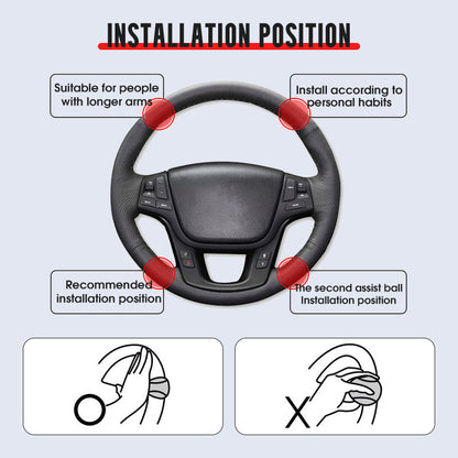 🎮 Ergonomic Steering Wheel Aid | Safe & Comfortable One-Handed Driving🚗