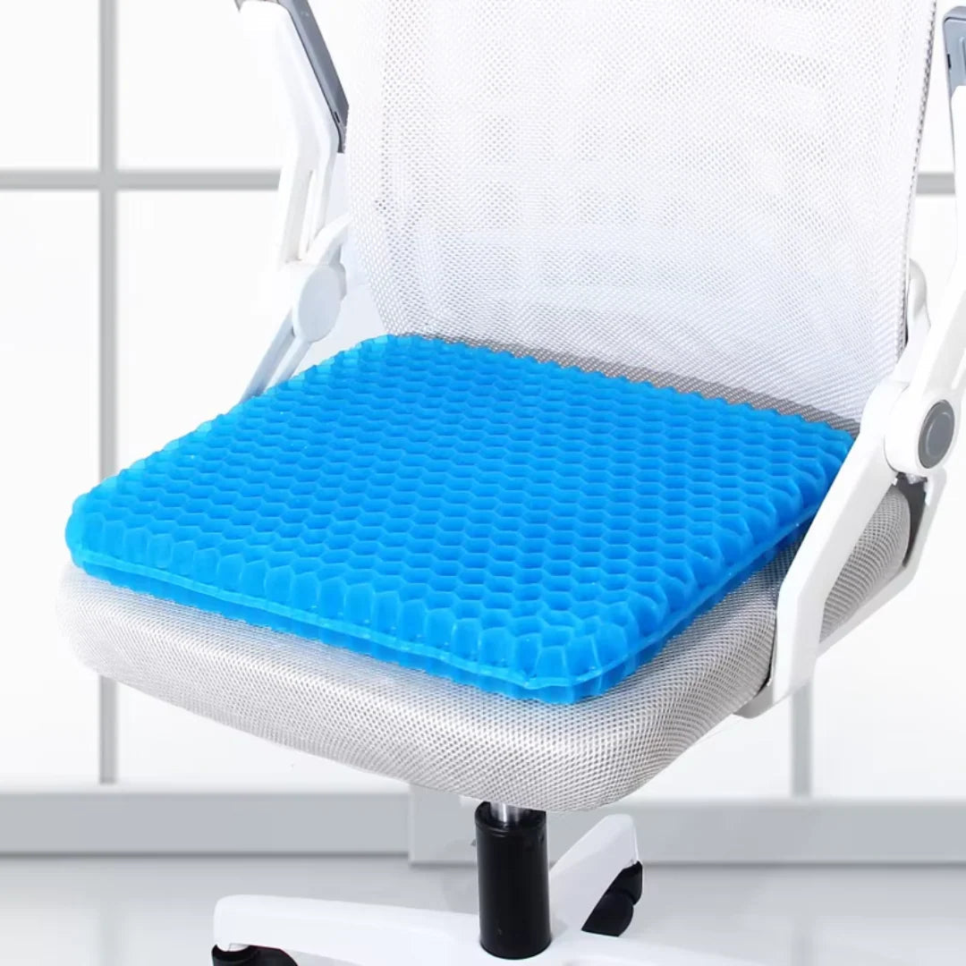 🔥 Honeycomb Cooling Gel Seat Cushion | Pressure Relief & Non-Slip for Office/Car/Wheelchair
