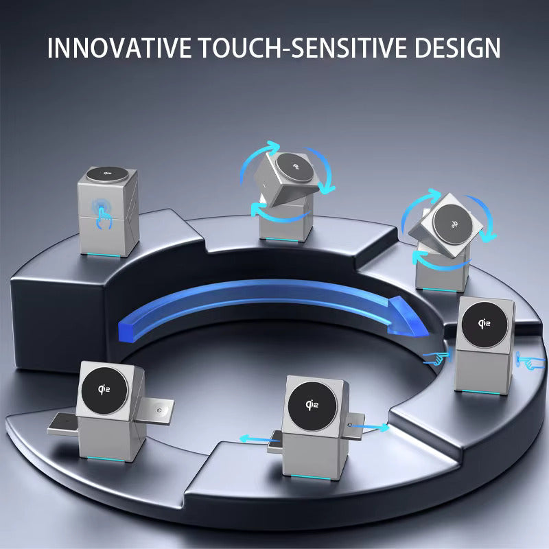 🔋 Foldable MagSafe Wireless Charger Dock - 3-in-1 Fast Charging Station for Multiple Devices⚡