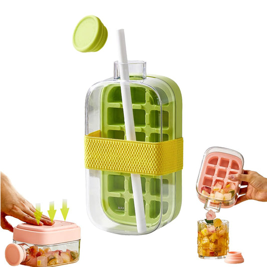❄️❄️All-in-1 Ice Cube Bottle: Make, Store & Sip Cold Drinks Anywhere✨✨