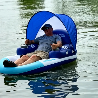 ⛱️🚤Electric Motorized Pool Lounger w/ Sun Canopy! 🏝️
