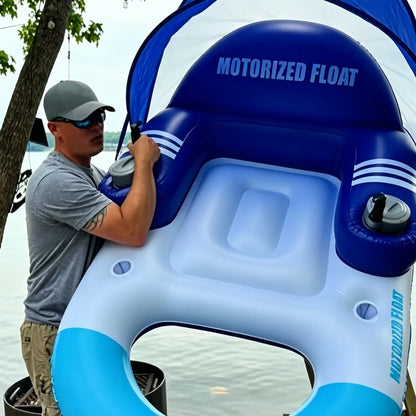 ⛱️🚤Electric Motorized Pool Lounger w/ Sun Canopy! 🏝️