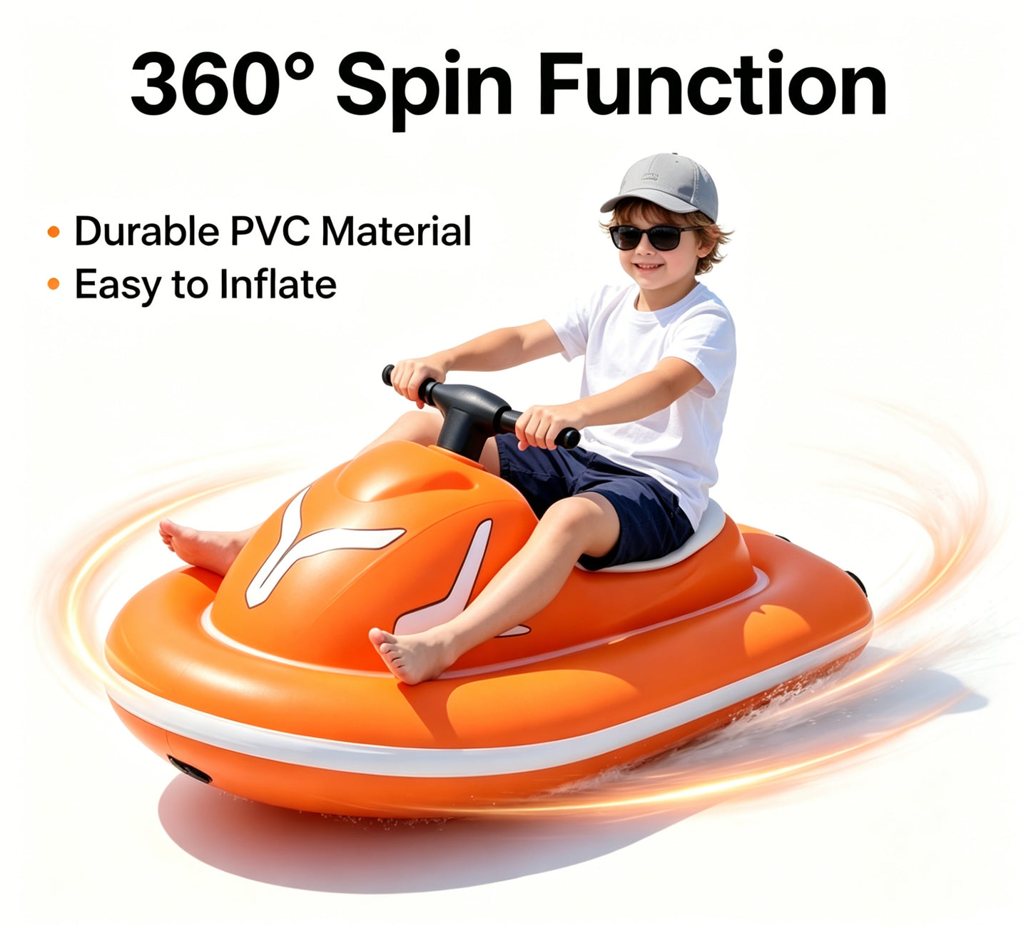 New summer inflatable water ride-on toy for adults and children.