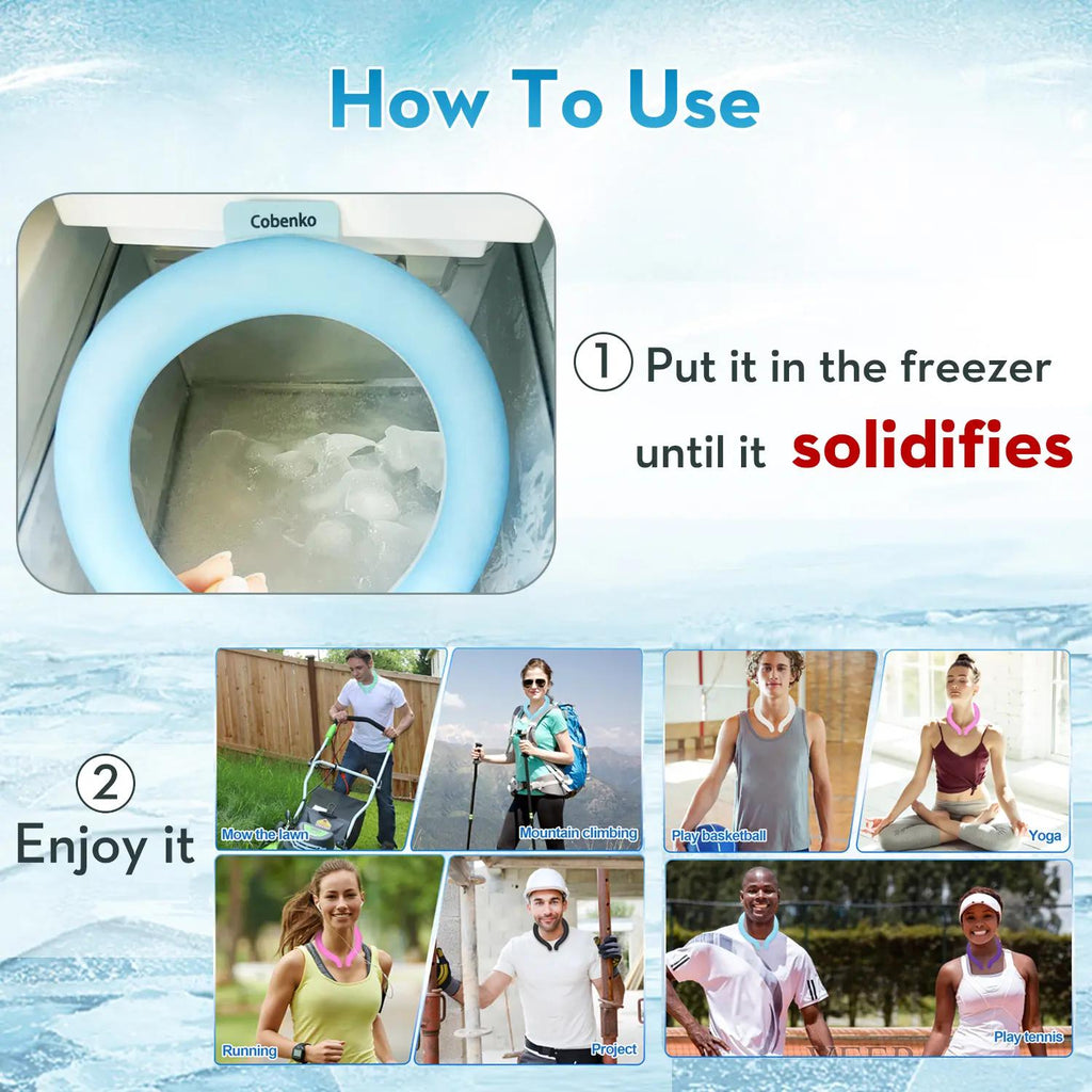 💦 Reusable Neck Cooling Tube | Beat the Heat Anywhere You Go! ☀️🧊 Wearable Body Cooler❄️