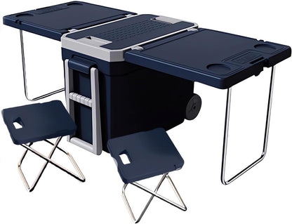 🧊Multi Function Rolling Cooler - Keeps Ice for up to 5 Day