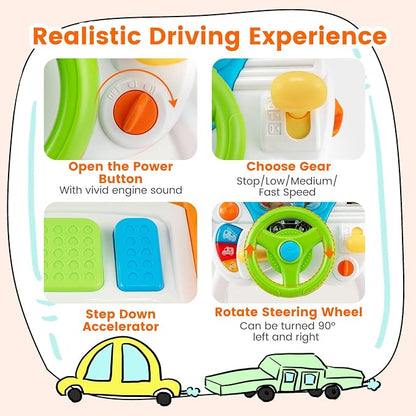🚗Kids Driving Simulation Toy-🎁The best gift for the kids