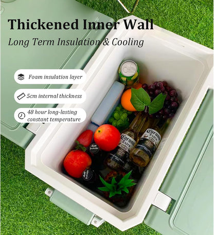 🧊Multi Function Rolling Cooler - Keeps Ice for up to 5 Day