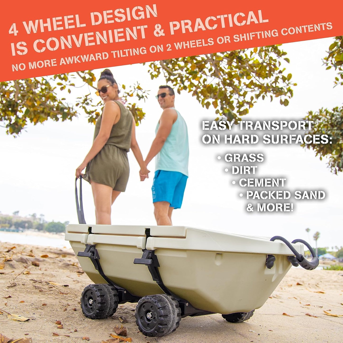 Crawler Cooler with Wheels
