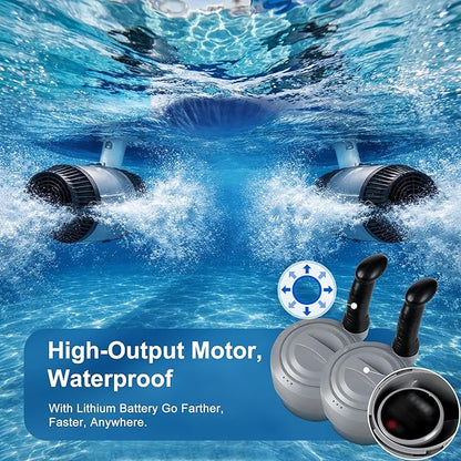 ⛱️🚤Electric Motorized Pool Lounger w/ Sun Canopy! 🏝️