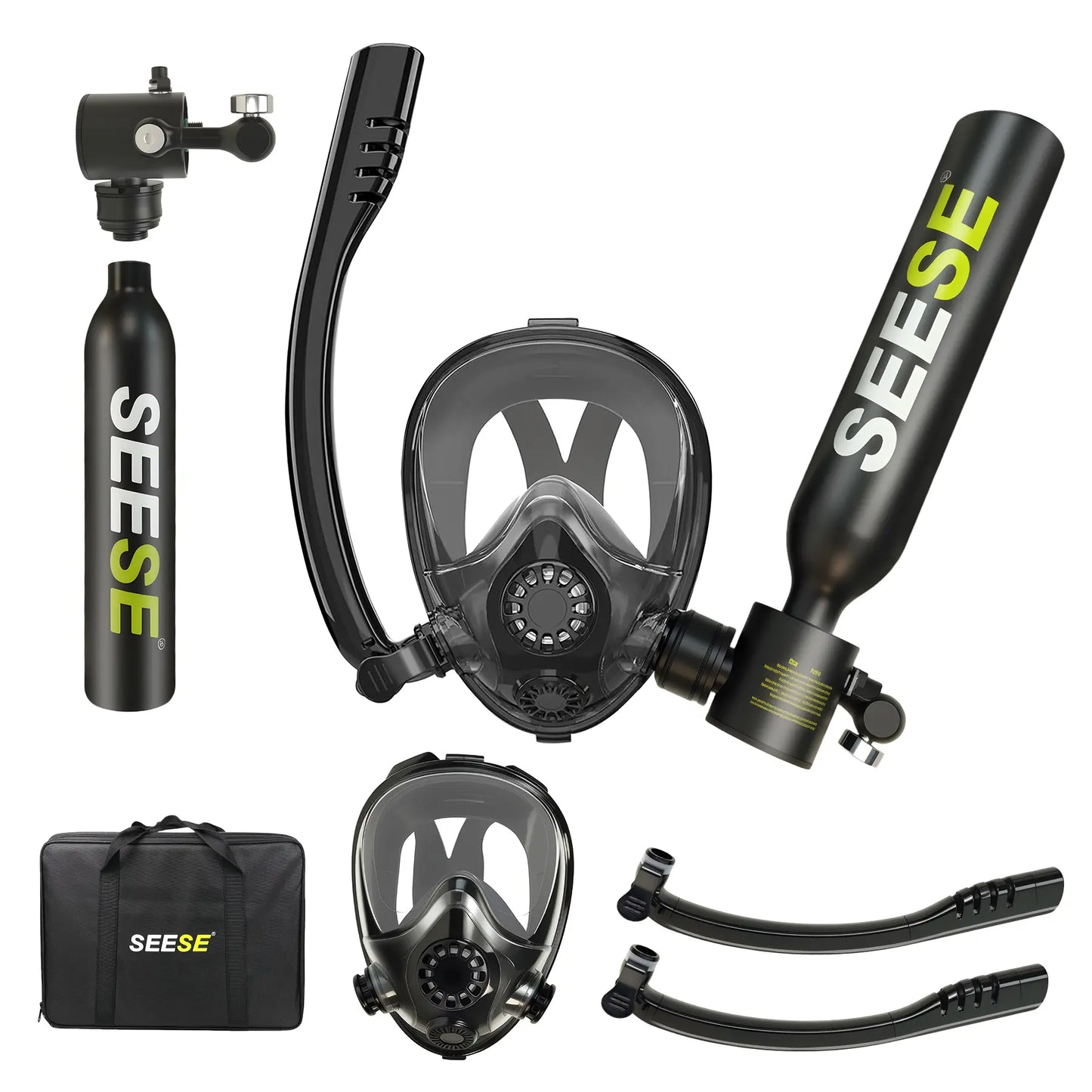 Diving Mask With Scuba Tank