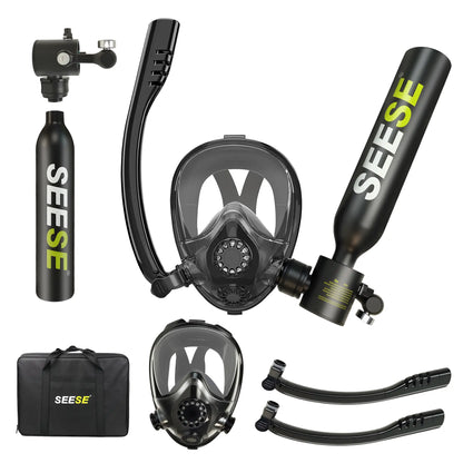 Diving Mask With Scuba Tank