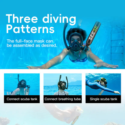 Diving Mask With Scuba Tank