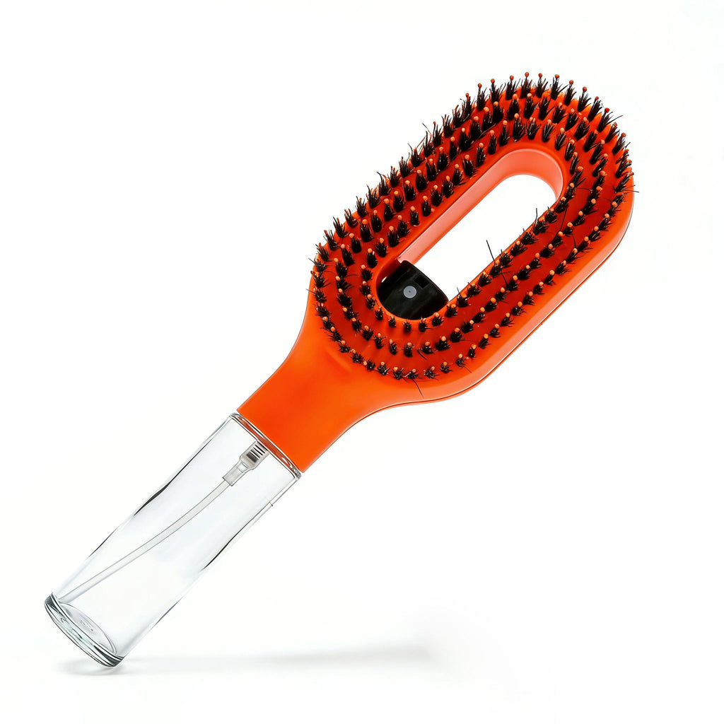 💦 2-in-1 Spray Detangler Brush - Wet & Dry Use, Anti-Static, Painless Tangle-Free Hair Styling Tool🚿
