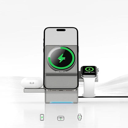 🔋 Foldable MagSafe Wireless Charger Dock - 3-in-1 Fast Charging Station for Multiple Devices⚡