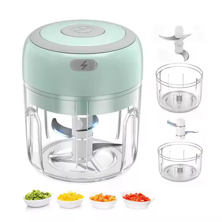 🧄 Rechargeable Mini Electric Garlic Chopper | Wireless Food Processor for Garlic, Veggies & Baby Food👶