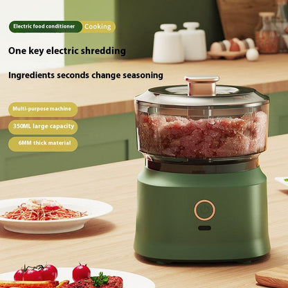 🥩 Wireless Electric Food Chopper - 350ML Mini Garlic & Meat Grinder🍴
