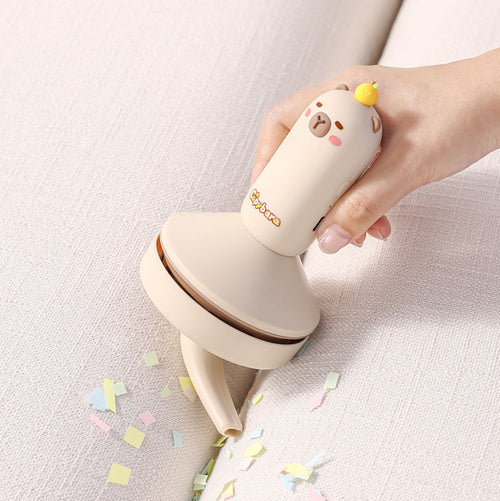 ✨ Capybara Cutie Mini Vacuum | USB Rechargeable Desk Dust Sweeper for Home & Office🧹