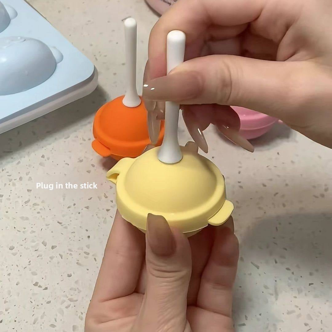 🥛Reusable Silicone Mini Ice Pop Molds | Homemade Frozen Yogurt & Fruit Lollipop Mould for Toddlers🍓