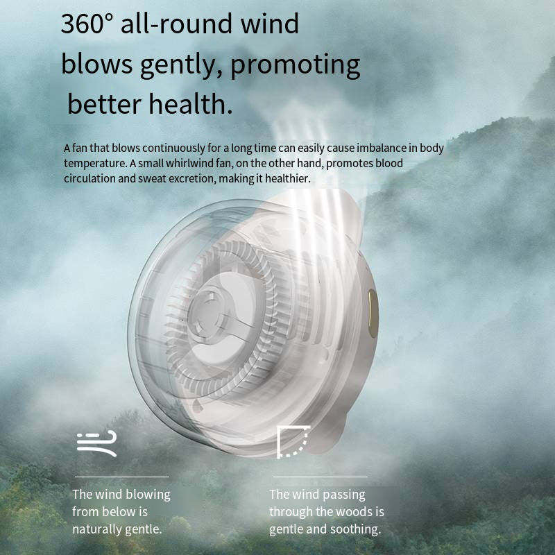 🍃Portable Clip On Mini Neck Fan | USB Rechargeable Bladeless Cooling Fan for Outdoor Travel Sports🌬️