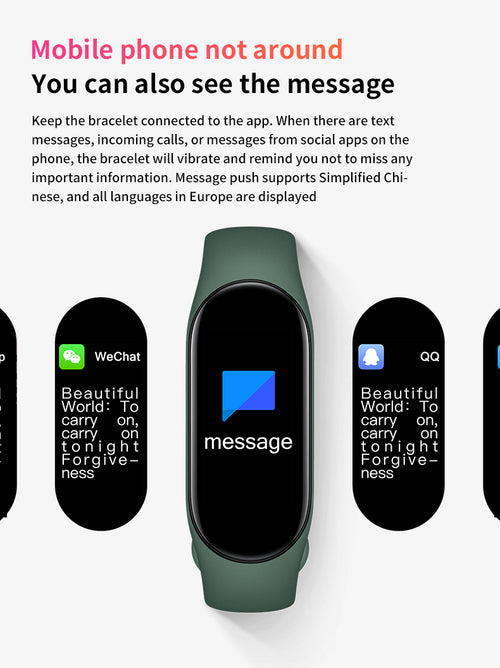 ⌚ M8 NFC Smart Band | IP65 Waterproof Fitness Tracker Heart Rate Blood Oxygen Monitor🏃
