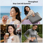 🍃Portable Clip On Mini Neck Fan | USB Rechargeable Bladeless Cooling Fan for Outdoor Travel Sports🌬️