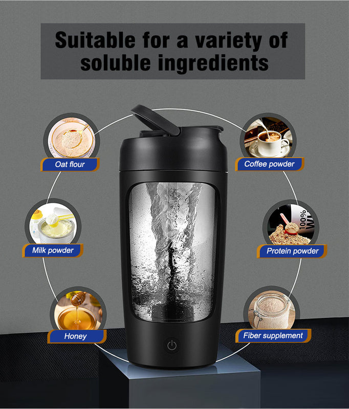 🏋️ BPA-Free Tritan Electric Shaker for Protein Shakes & Fitness Drinks🥤