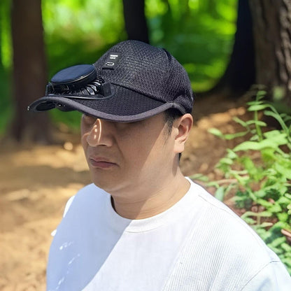 🌞 Solar Powered Fan Sun Hat | UV Protection Wide Brim for Fishing & Outdoor🛡️