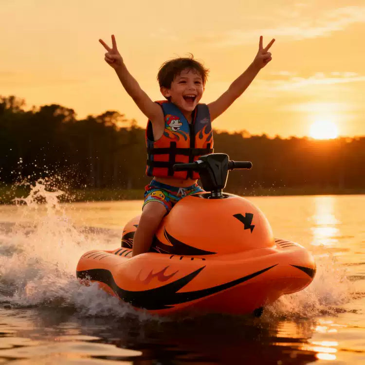 New summer inflatable water ride-on toy for adults and children.