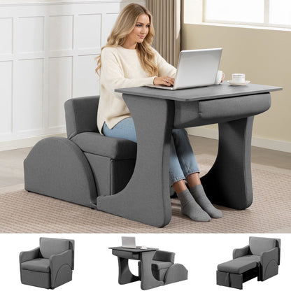 3-in-1 Convertible Sleeper Chair Sofa Bed – Adjustable Armchair with Pull-Out Bed