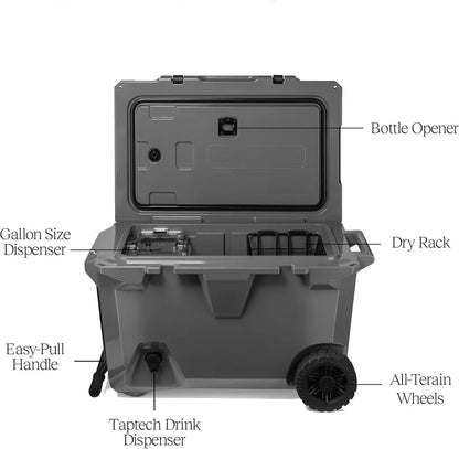 ✨LAST DAY SALE 50% OFF⚡55-Quart Double Drink Holder Cooler Bundle